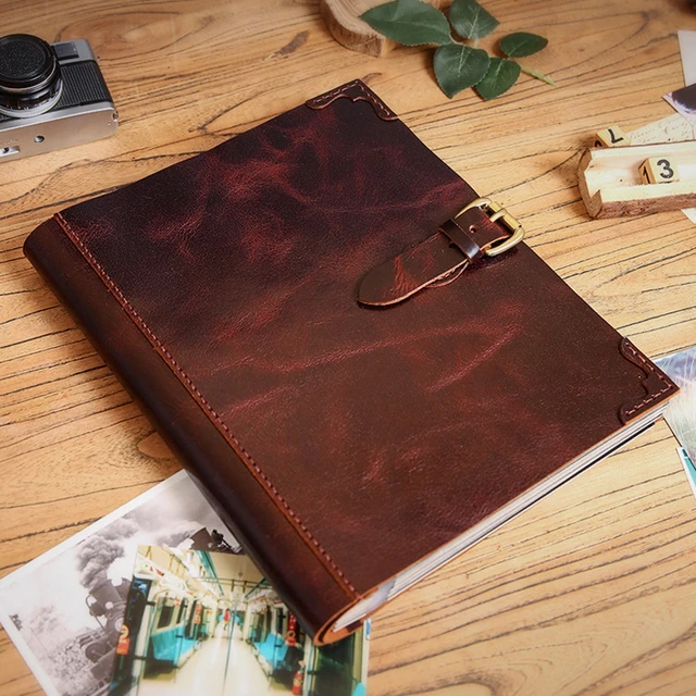 Genuine Leather Filmed Photo Albums Diy Photo Album Big Capacity Pictures  Collection Book Wedding Birthday Anniversary Gift - Photo Albums -  AliExpress