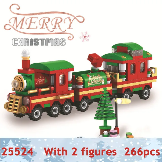 Winter Christmas Village Block Set DIY 