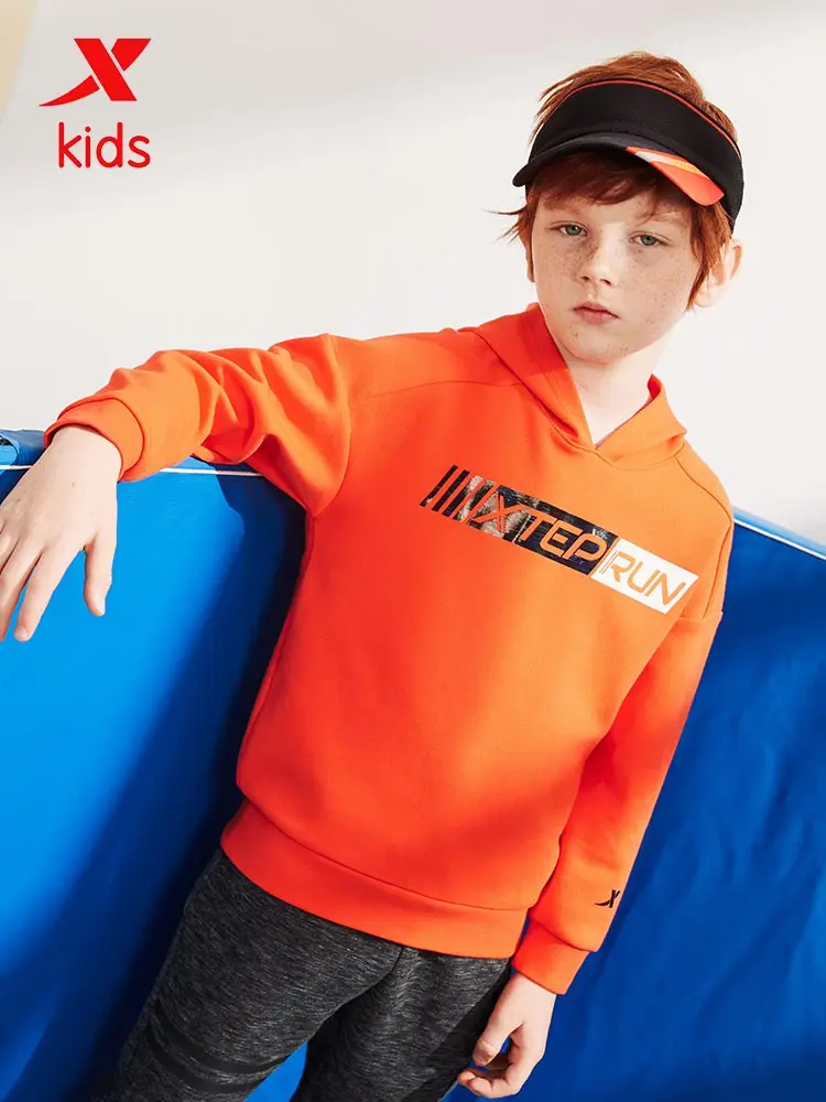 

Xtep Fashion Boys Casual Hoodies High Quality Kids Letter Pattern Loose Pullover Children Long Sleeves Sweatshirt 680125089340