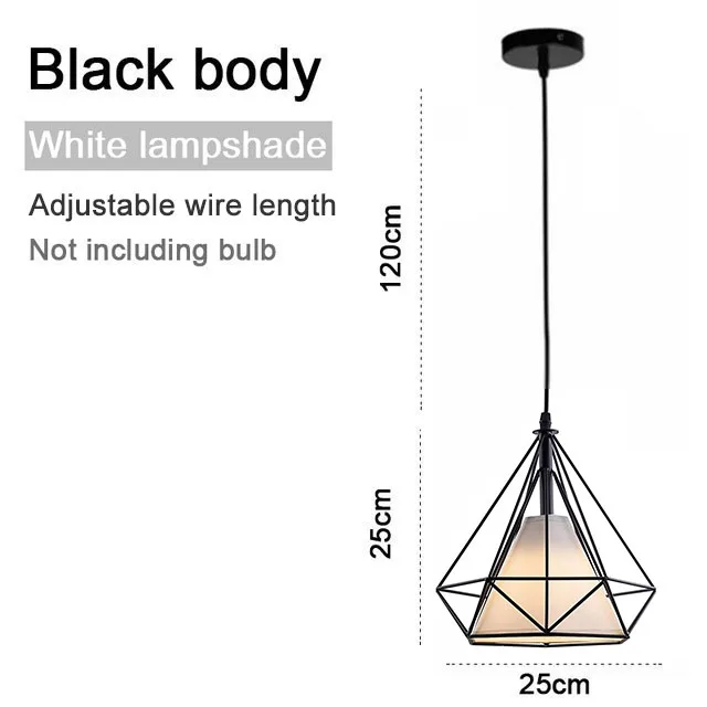 White lampshade Скандинавские украшения для дома, современные подвесные потолочные светильники, лофт, скандинавский стиль, светильник для кухни, потолочные светильники для столовой - Цвет корпуса: White lampshade