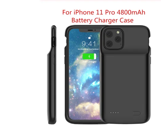 Чехол для зарядного устройства 5000 мАч для iPhone 11 11 Pro 11 Pro Max чехол для iPhone Xr X Xs Max 6 6s 7 8 Plus power Bank чехол для аккумулятора - Цвет: Розовый