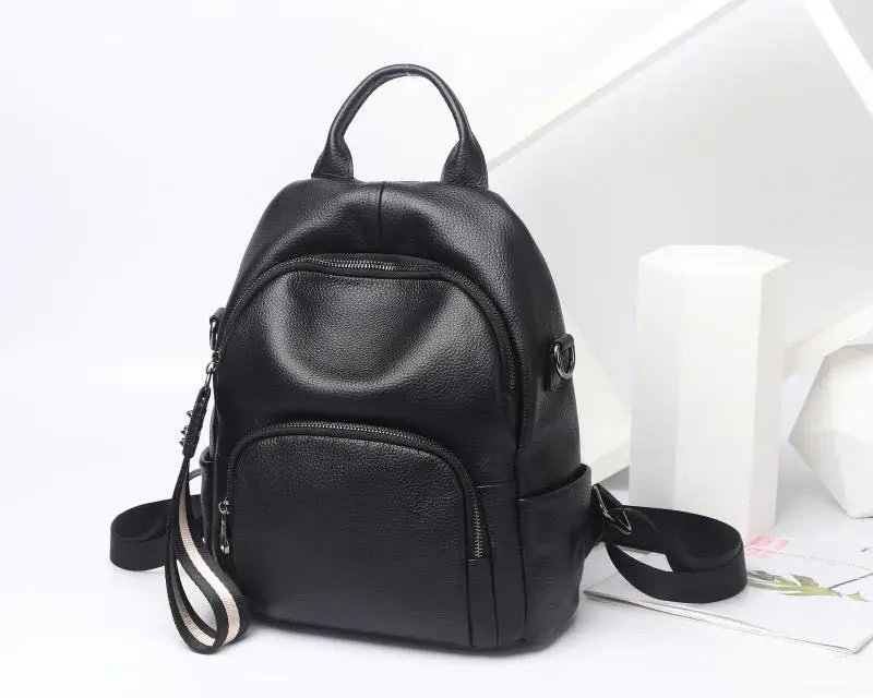

Backpack Bag Women's 2019 New Style WOMEN'S Leather Bags Outdoor Retro Trend Leather Backpack