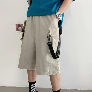 

Summer Mens Ribbons Japanese Streetwear Harem Pants 2020 Mens Vintage Korean Fashions Harajuku Joggers Hip Hop Trousers