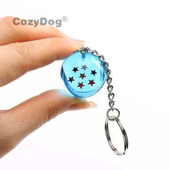 

2.5 cm Anime Dragon Ball Z 7 Stars Balls PVC Figures Toys Keychain Pendant Japan Cartoon Dragon Ball Z Keyring Women Kids Gift