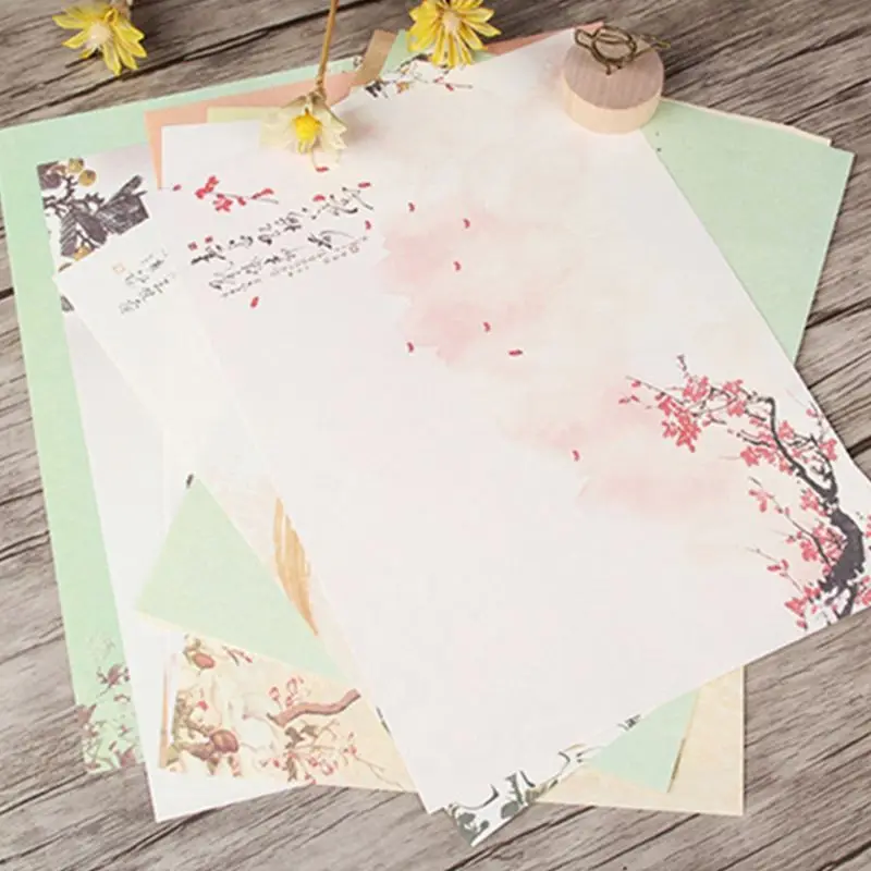 40 Uds. Para el hogar de papelería de estilo chino, Vintage, escritura de letras de papel, Retro, papelería para la escuela y la Oficina