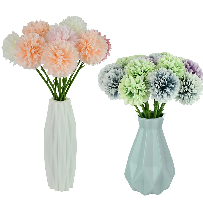 3/5pcs Dandelion Flower Ball Simulation Road Cited Artificial Flower Wall Fake Flower Home Decoration Wedding Bride Hold Bouquet
