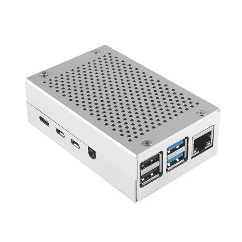 1 комплект алюминиевый чехол металлический защитный корпус для Raspberry Pi 4 Модель B Kit 667C