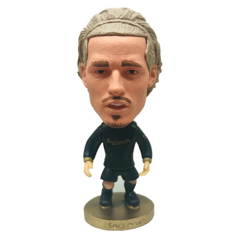 Muñeco de fútbol de 2,55 y 6,5 cm de altura, muñeco de fútbol de 2021, artilugio Griezmann