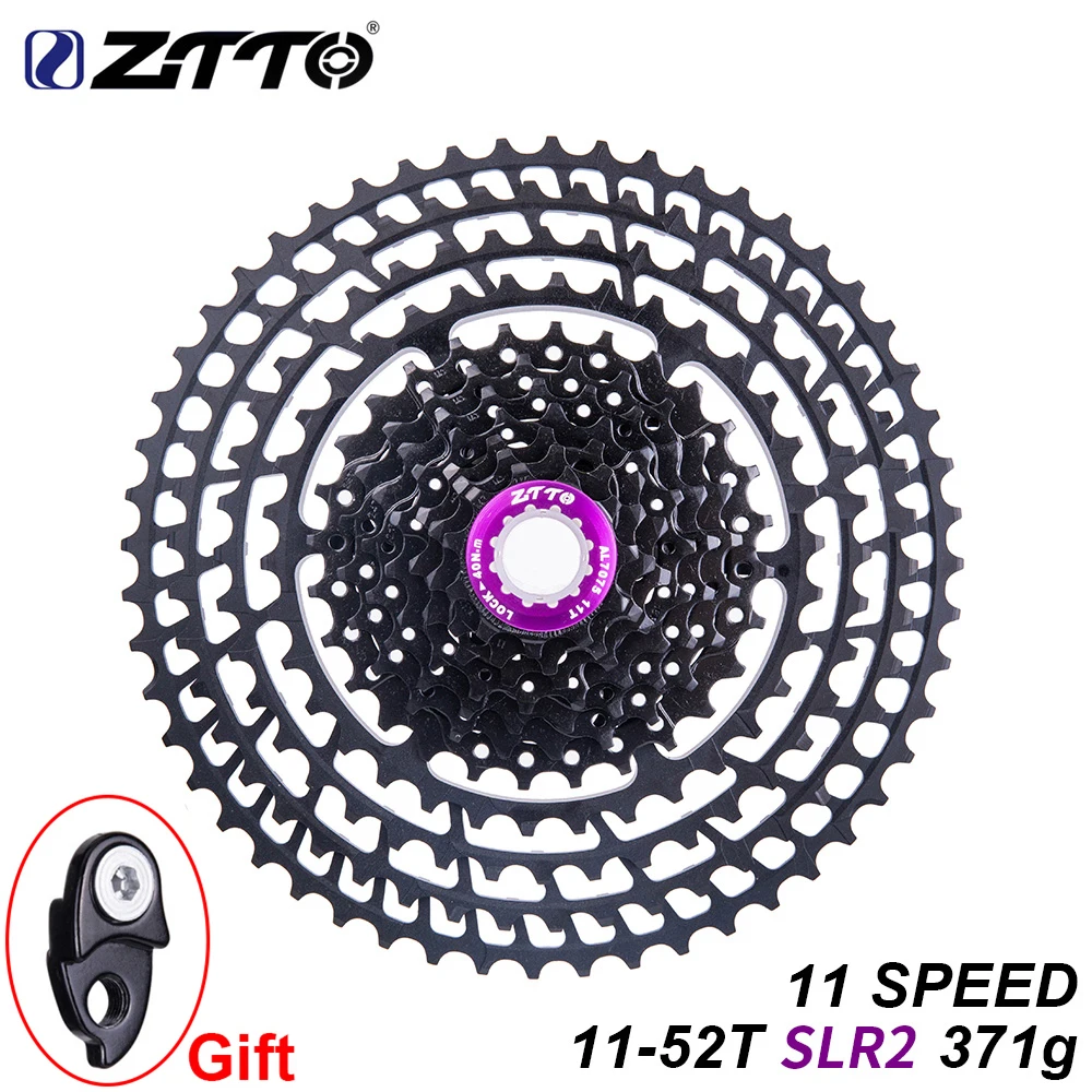 Велосипедная Сверхлегкая кассета ZTTO MTB 11 скоростей 52T SLR s 11v k7 Speed 52 371g CNC свободное
