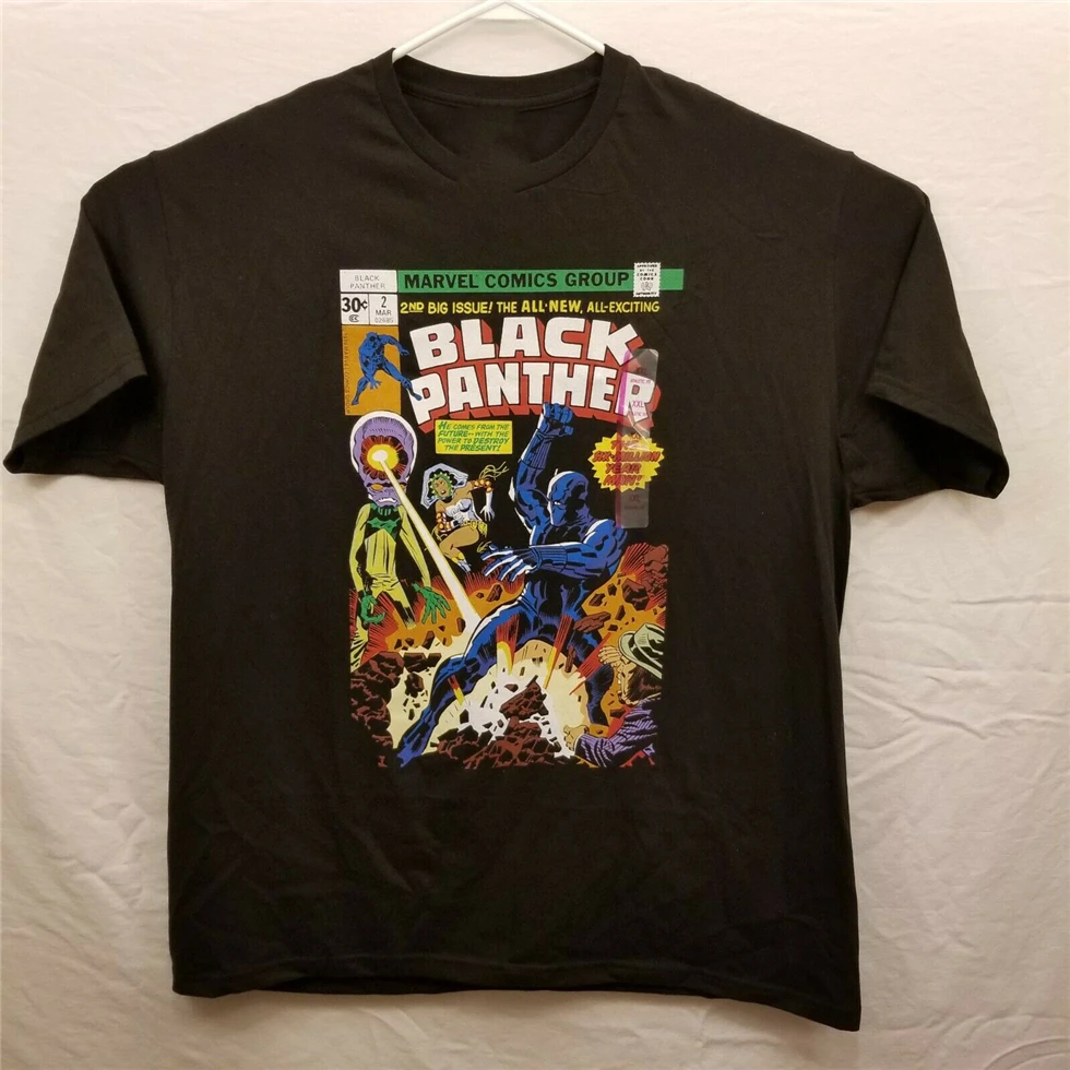 Футболка Marvel Black Panther с комиксами Размер 2Xl Мужская классическая дизайнерская