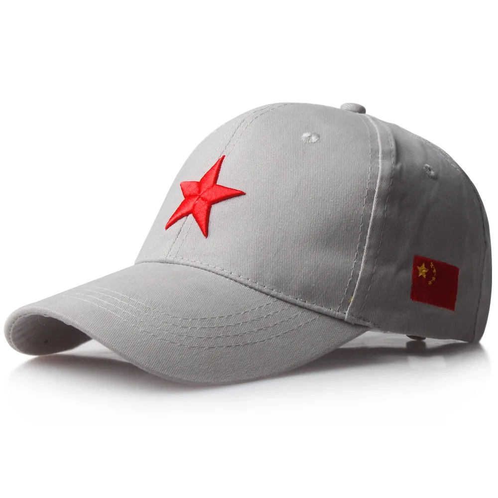 Новая красная пятиконечная звезда Liaoning темно-синяя шляпа мужская и женская бейсболка Красная армейская пятизвездочная красная бейсболка с флагом