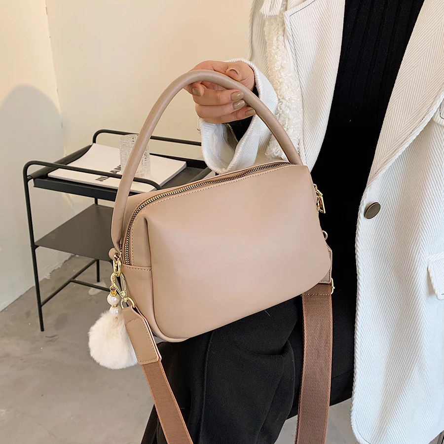 

Fashion Designer Small Shoulder Bags 2021 Winter PU Leather Women's Handbag Trend Branded Handbags Crossbody Tote Hand Bags