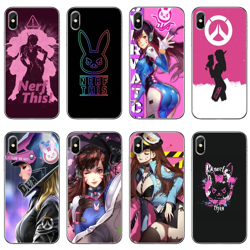Мягкий чехол для Samsung Galaxy M30 A70 A60 A50 A40 A30 A10 A9 A8 A6 J8 J4 J6 Prime Plus 2018 Overwatch ow DVA D VA|Бамперы| |