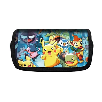 

Pokemon Haunter Eevee Bulbasaur Boys Girls Cartoon Pencil Case Bag School Pouches Children Pen Bag Kids Purse Wallet