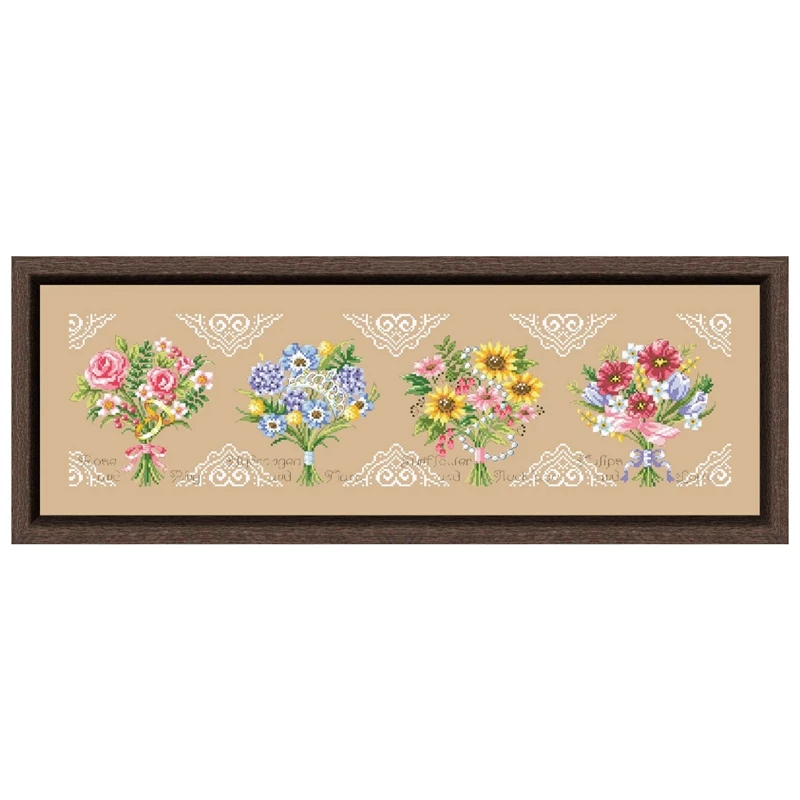 Il Bouquet Kit Punto Croce Fairy Pattern Design 18Ct 14Ct 11Ct Lino Lino Tela Ricamo Ricamo Fai Da Te