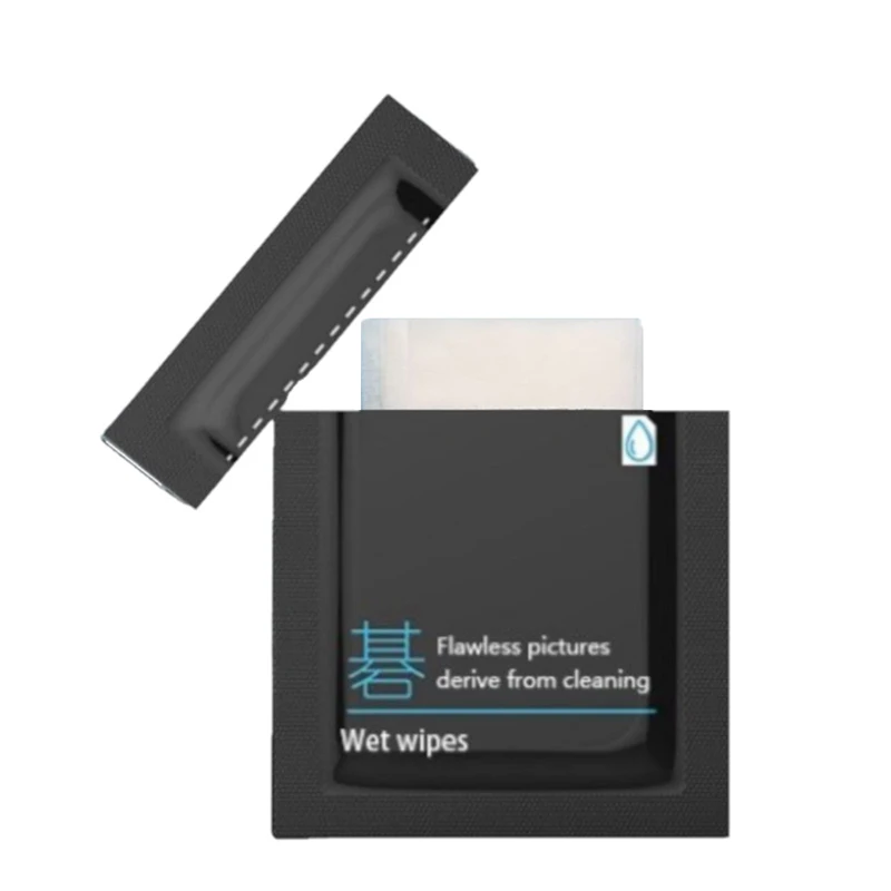 Vsgo V-t01e Lens Cleaning Wet Toalhetes 60 Peças Pré-umedecido com Pacote Individual para Lentes Óculos V-t01e - Image 4
