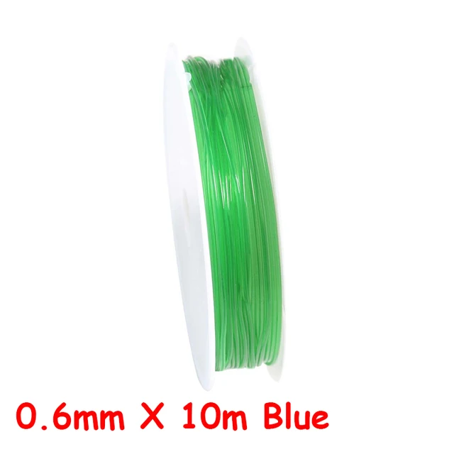 100M Plastic Crystal DIY Beading Stretch Cords Elastic Line Jewelry Making Supply Wire String jeweleri thread String Thread 0.8mm X 7m Green