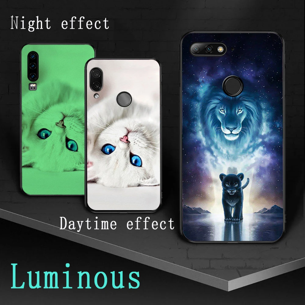 Case For Samsung Galaxy S10 SE 5G Plus S8 S9 Luminous Cover Soft PU Leather Capa |