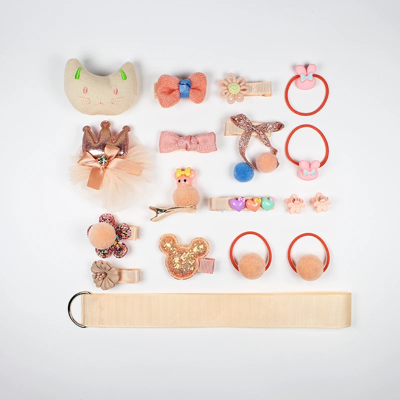 Детская заколка для волос 18 комплектов милый головной убор девочек аксессуары