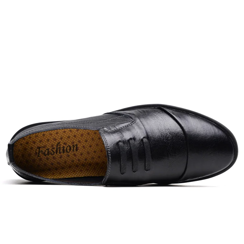 Итальянские мужские повседневные туфли на плоской подошве; Роскошные брендовые летние мужские лоферы из натуральной кожи; удобные дышащие водонепроницаемые Мокасины без застежки;* 6685