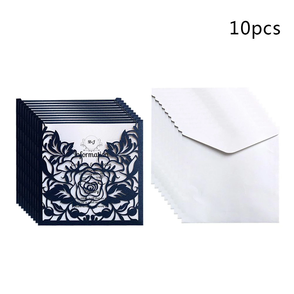 Event Business Greeting Wedding Envelope Out Lace Pocket Invitation Card Set Portable Lightweight R - 4.00023E+12