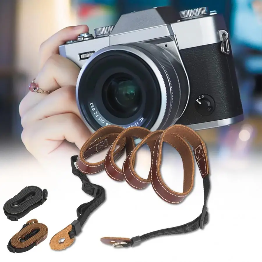 PU кожаный ремешок для цифровой камеры DSLR шнур, ремень винтажные плечевые ремни