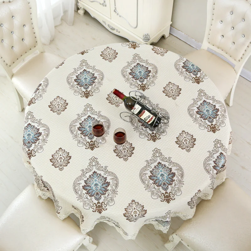 Household high-end round tablecloth, fabric European style table cloth