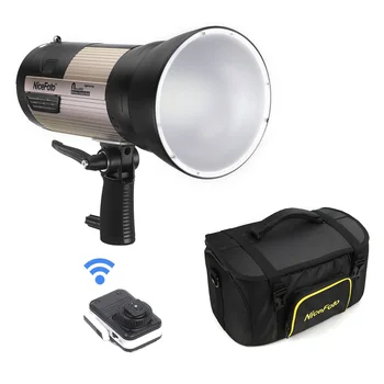

NiceFoto Outdoor Studio Flash Strobe Light 2.4G Wireless System 500 Times Full Power Flash Support 6600mAh Battery Powered