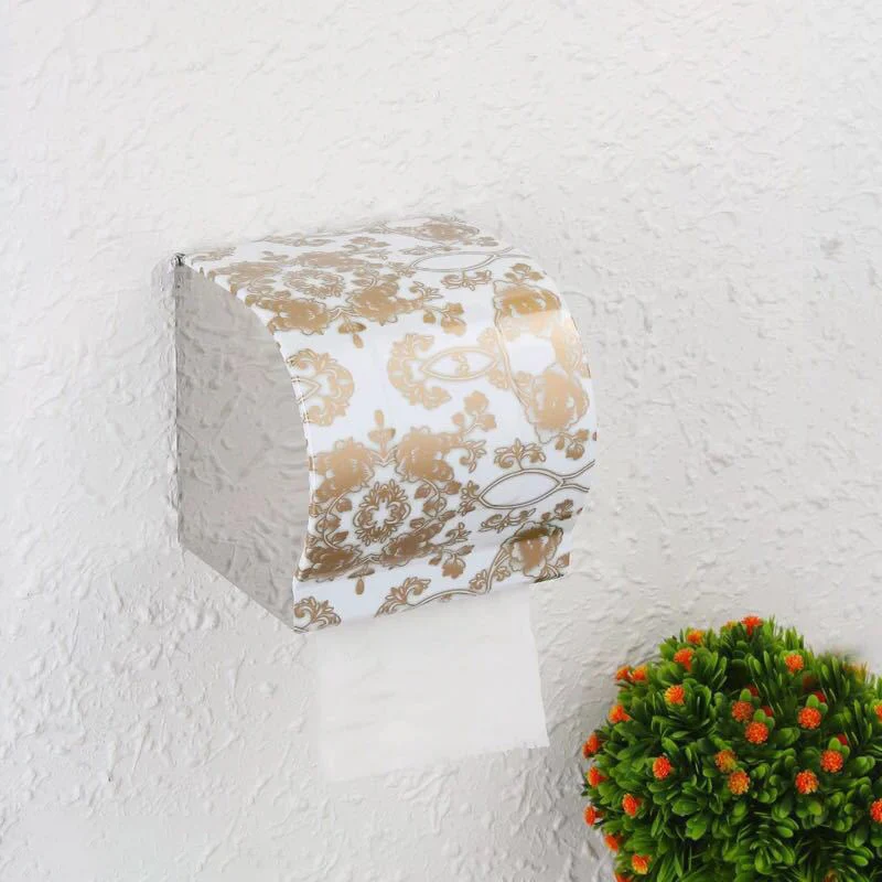 Stainless Steel Wall Toilet Paper Roll Holder Black Silver Self Adhesive Toilet Paper Holder for Bathroom Stick Wall Towel Rack