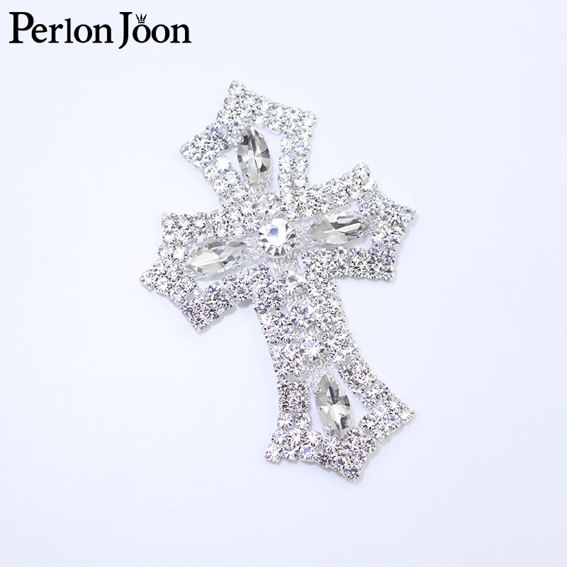 1PCS glitzernde DIY Kristall Mini Kreuz Strass Applikation Glas Patch genäht für Hochzeit Tasche, Schuh Dekoration YHX077 – Detail 1