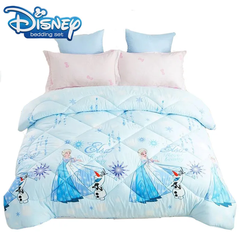 

Cartoon Blue Frozen Elsa 150*200 Comforter/duvet quilt core quilt for Spring Autumn and winter quilt Pure color for kids boys