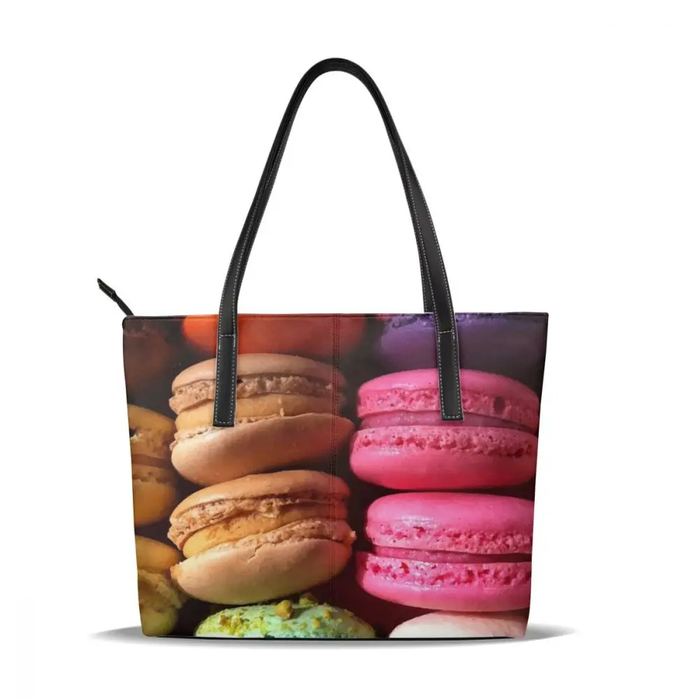 Macaron сумка Macaron с верхней ручкой сумки для путешествий высокого качества кожаная сумка-тоут модные большие женские сумки - Цвет: A Bunch Of Maca