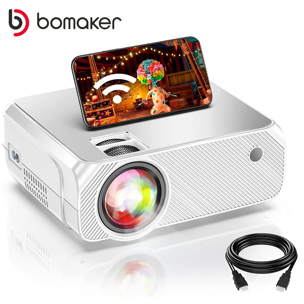 Светодиодный проектор BOMAKER GC355 Android 1080 Wi-Fi Full HD 300 P дюйма большой экран домашний