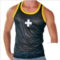Men's vest  elastic mesh vest 1