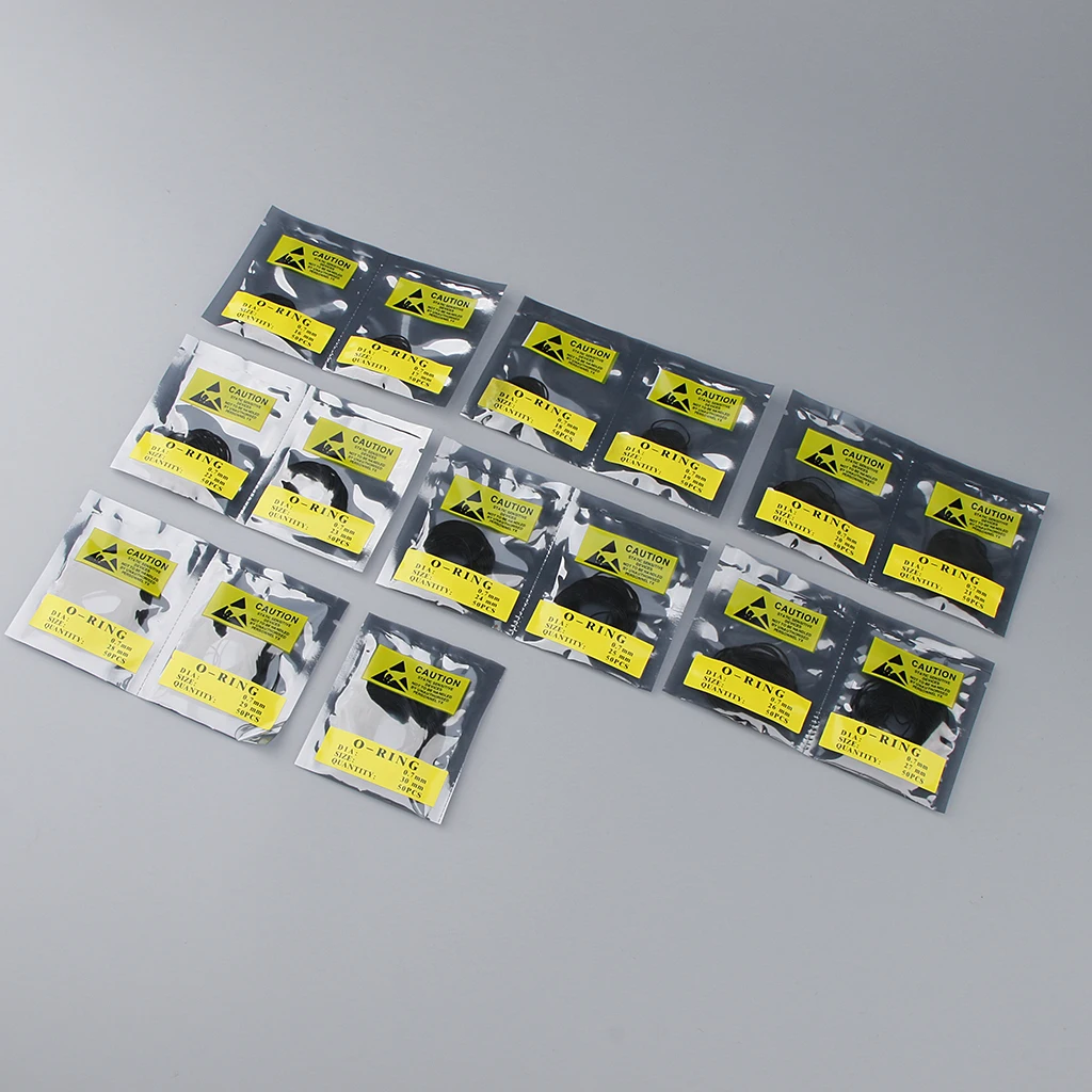 750pcs O Ring Watch Back Gasket Rubber Seal Washers DIY Watchmaker 16mm-30mm