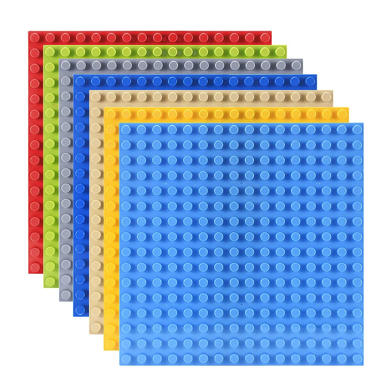 

DIY Bricks Baseplates Bricks City Base Plates Duploed Large Size Baseplate 16*16 DIY Blocks Parts Board Toys For Children Gift