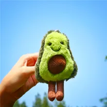 Porte clés en peluche de Mini poupée d'avocat, jouets en peluche de dessin animé, accessoires de sac cadeau de noël pour enfants 