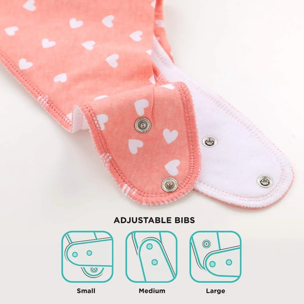 Newborn Baby Bandana Bibs Organic Cotton Baby Feeding Bibs for Drooling and Teething Soft and Absorbent Bibs Fashion Infant Bibs accessoriesdoll baby accessories