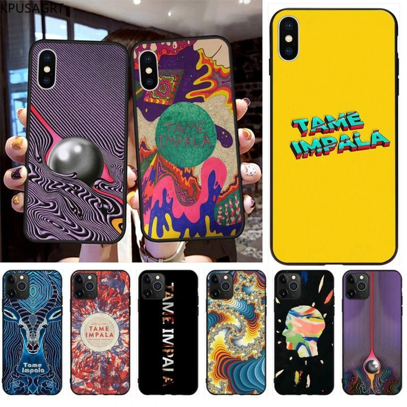 iphone 8 plus wallet case Psychedelic Tame Impala Soft Phone Case Capa for iphone 12 pro max 11 pro XS MAX 8 7 6 6S Plus X 5S SE 2020 XR case iphone 6s phone case