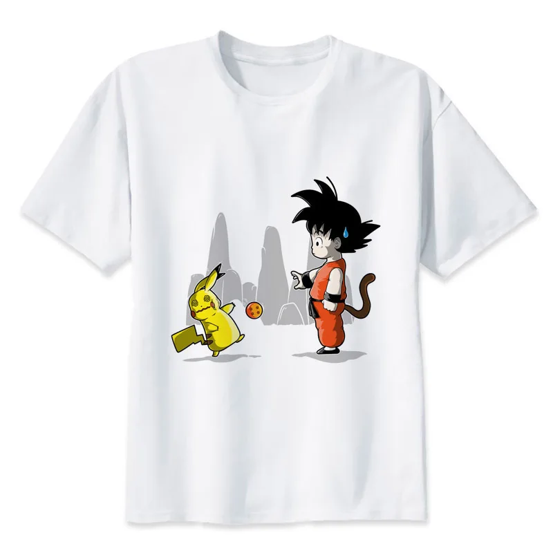 Аниме Япония Dragon Ball Z футболка Супер Саян Гоку Стрекоза унисекс уличная забавные