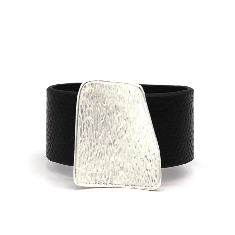 Женские кожаные браслеты с кристаллами металлический Шарм в богемном стиле