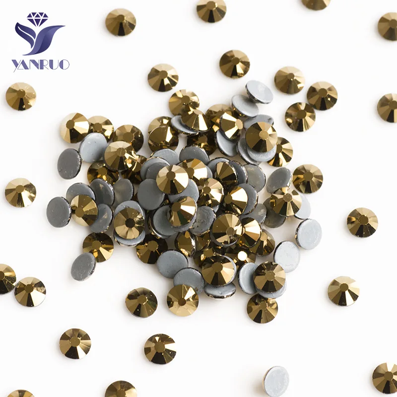 Aurum YANRUO 2058HF исправление хрусталя и искусственного алмаза стикер стразы горячей фиксации термо страз камни одежда для клея Стразы - Цвет: Aurum