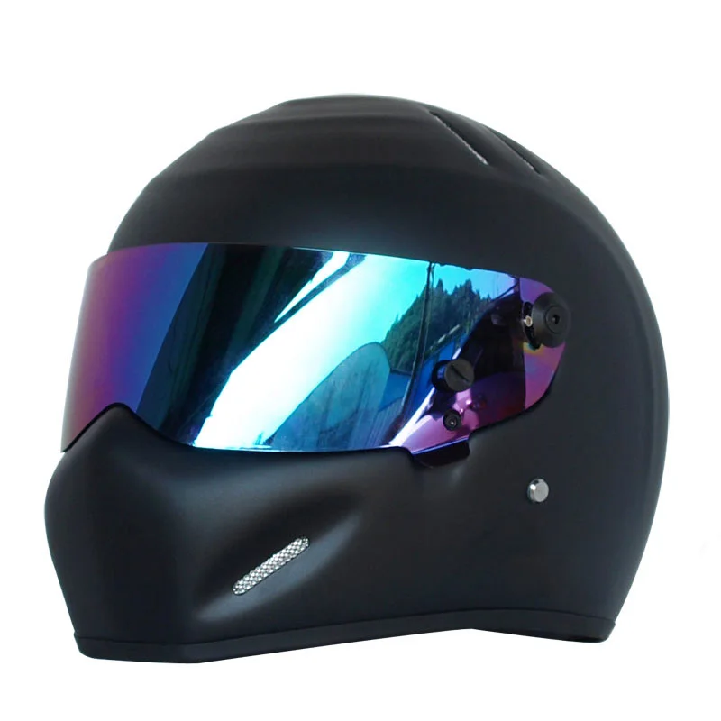 Matte-mutil lens CRG ATV-5, ретро мотоциклетный шлем для езды на мотоцикле, для Симпсона, персональный гоночный Мото шлем с полным лицом, уличный шлем для взрослых, S-XXL в горошек - Цвет: Matte-mutil lens