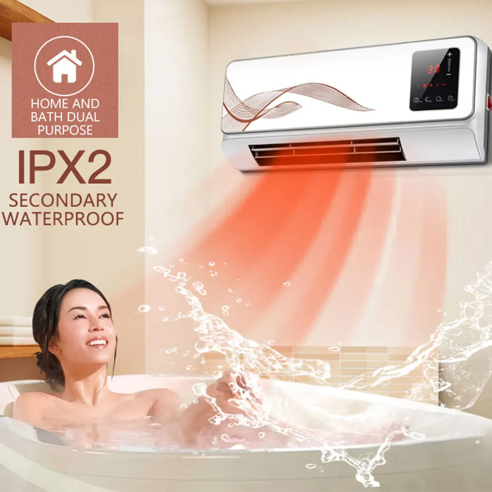 Winter Heating Air Conditioner Household Electric Heater Bathroom  Wall-mounted Heating Machine Waterproof Energy-saving - Electric Heaters -  AliExpress