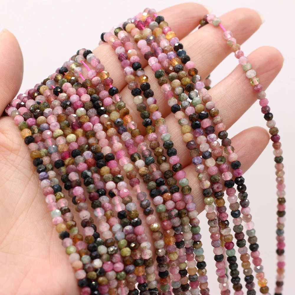 3 4mm Natural Stone Small Beads Section Agates Stone Abacus Shape Loose