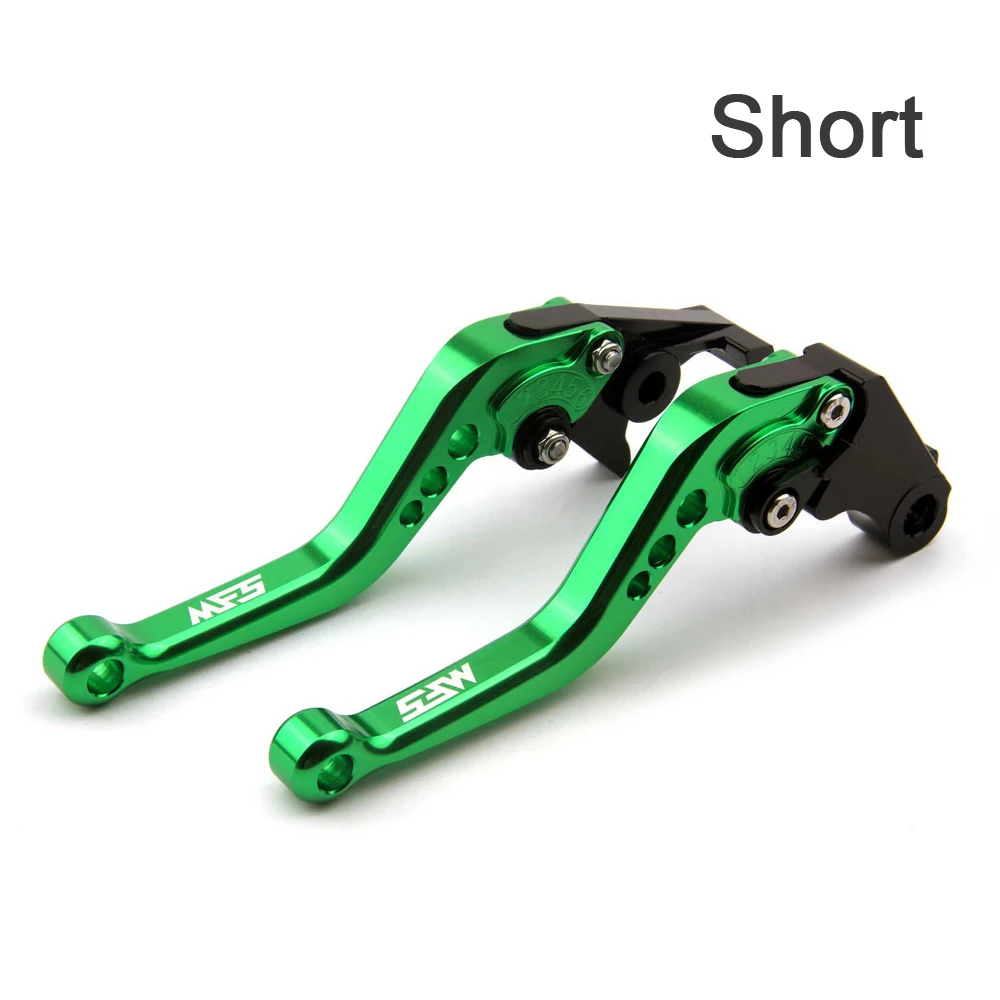 CNC тормозные рычаги сцепления ручка для Honda CBR500R CB500F CBR300R CB300F MSX125 CBR250R CB300R Тормозные Рычаги мотоцикла - Цвет: Short-Green