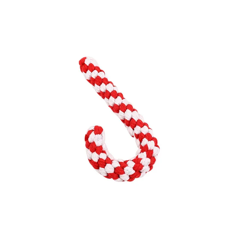 Конфеты формы щенок средний собака Чистый хлопок Жевательные Зубы Чистка и обучение домашних животных жевательные кости чистые зубы собаки продукты кормушки@ C