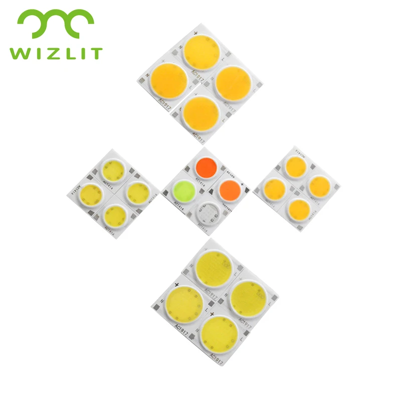 

3W-30W COB Light Source Integrated COB Light Lamp Source for Spotlight Downlight White Blue Red Green Pink Color
