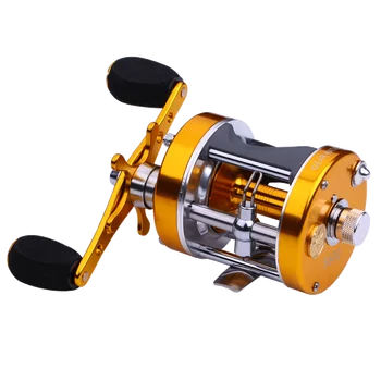 شراء6000s الصب طبل بكرة Baitcasting عجلة مرساة الصيد بكرة 6 + 1 الكرة تحمل بعيدة عجلة 7 كجم السحب الطاقة Carretilha دي Pesca