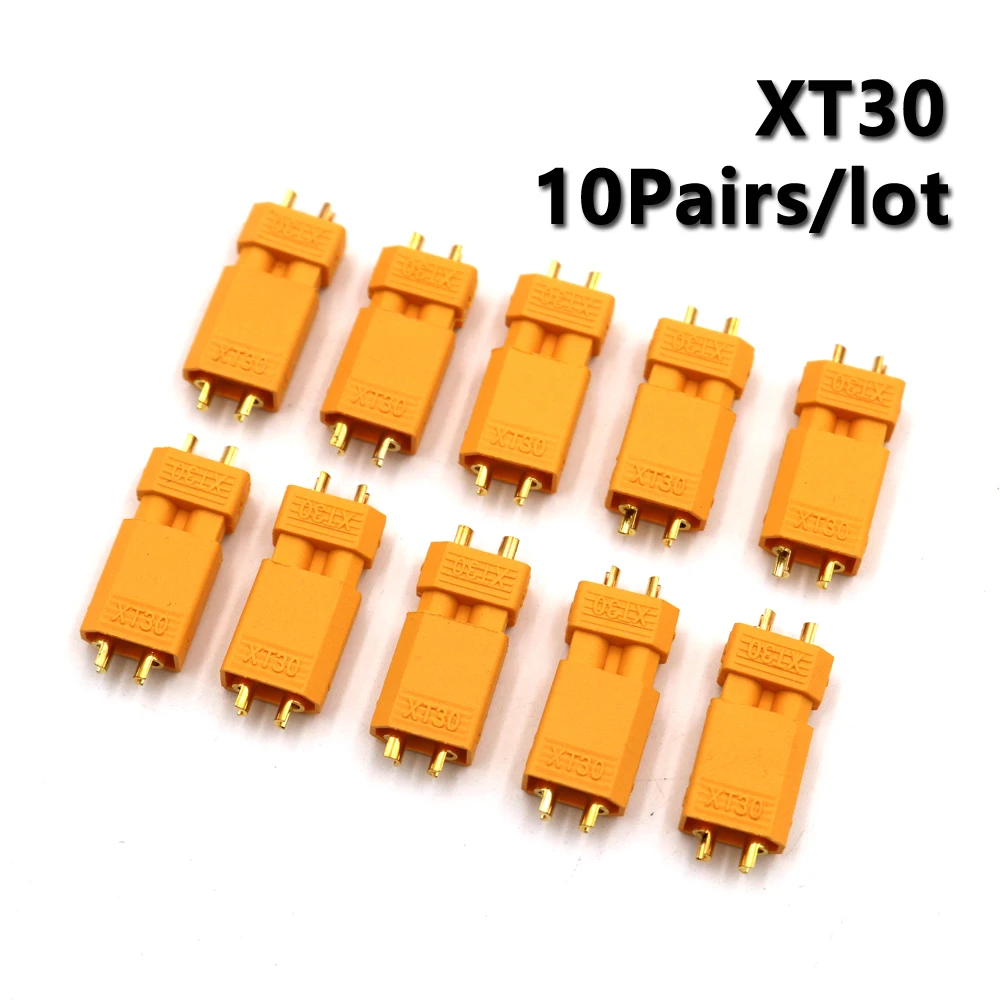 10 пар/лот XT 30 A Макс пулевые соединители Разъем RC Lipo батарея XT30U для батареи
